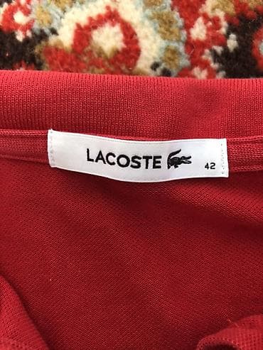 одежда обмен: Поло Lacoste, УниОригинал - Цвет: насыщенно‑красный. - — 3