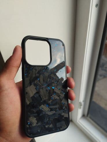 магнитный чехол: Чехол для iPhone 15pro, выполненный из углеродного волокна, придает — 1