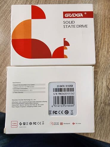 жесткий диск ош: Маалымат алып жүрүүчү, Жаңы, SSD, 512 ГБ, 2.5" — 4