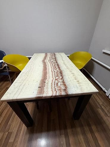 study table: Кухонный стол, Прямоугольный, Нераскладной — 3