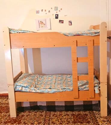 двухъярусные кровати для взрослых в бишкеке: ✨ ПРОДАЁТСЯ ДЕТСКАЯ ДВУХЪЯРУСНАЯ КРОВАТЬ ✨ В комплекте: 💤 2 матраса 🌸 — 1