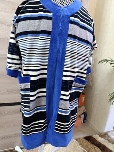 купить женскую обувь больших размеров: Домашний халат-халтер (халат-платье) на молнии.Б/у Размер 48-50 длина — 4