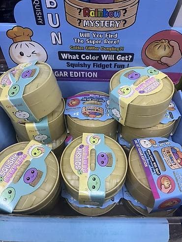 Оюнчуктар: Сквиш «Dumpling/Bun» в контейнере-«пароварке» - Антистресс-игрушка — 2