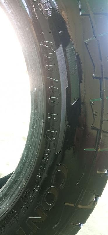 Шины 225 / 60 / R 17, Всесезонная, Б/у, Комплект, Легковые, Continental