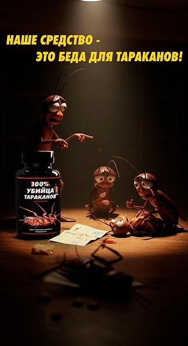 я твоё средство для всего бишкек: Средство от бытовых насекомых «100% Убийца тараканов» Назначение: - — 6