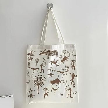 Аксессуарлар: Шоппер, Жаңы, Материалы: Канвас, Унисекс — 4