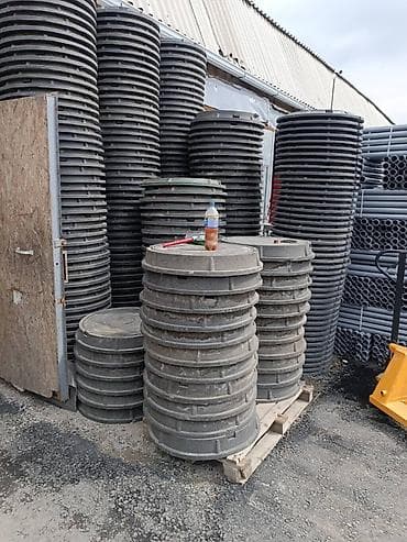 Люк канализационный/дорожный полимерно‑песчаный Описание: - Круглые