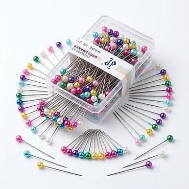 Булавки портновские для рукоделия шитья - 100 шт. Булавки обязательно at lalafo.kg Булавки портновские для рукоделия шитья - 100 шт. Булавки обязательно