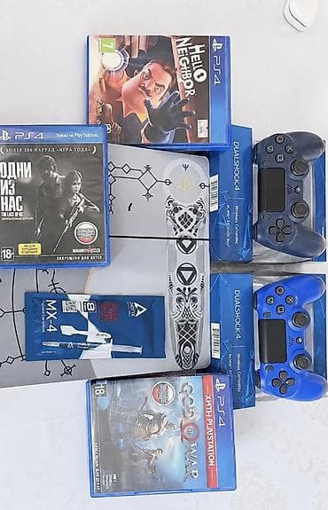 Видео оюндар жана приставкалар: Набор аксессуаров и игр для PlayStation 4 slim также идет 6 fs 25 — 1