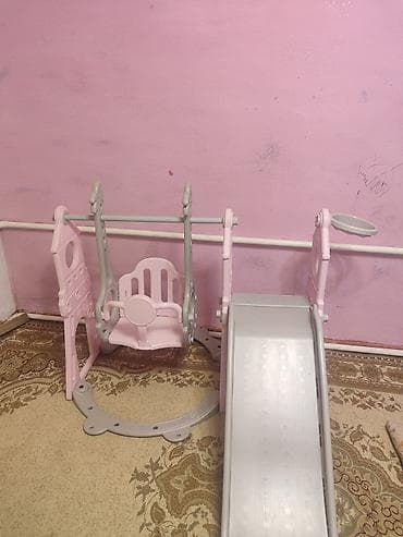 игрушка мамалак: Детский игровой комплекс 3-в-1 для дома: - Качели с высокой спинкой и — 1