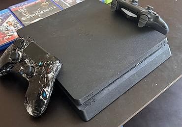 nintendo wii u: Sony PlayStation 4 Slim (PS4 Slim) с двумя беспроводными контроллерами — 3