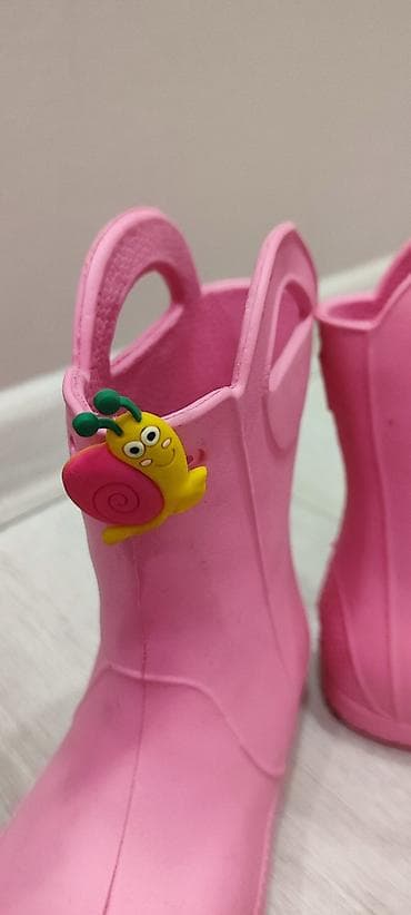 резиновый сапог: Детские резиновые сапоги Kaury, розовые. Надели несколько раз — 4