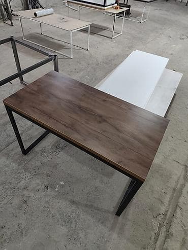 полки на стол: Письменный/рабочий стол в стиле лофт - Столешница: ЛДСП Таксония — 2