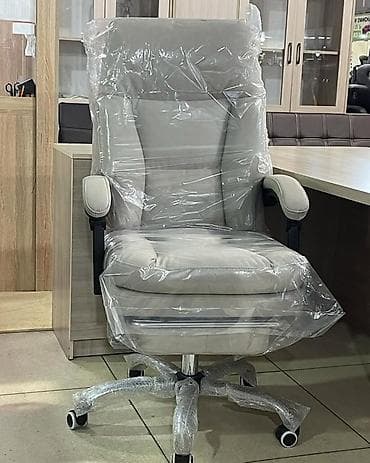 Тумбы и подставки: Офисное кресло, Новый, С колесиками, цвет - Черный, Экокожа, Самовывоз, Платная доставка — 5