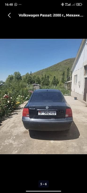 авто без прав: Volkswagen Passat: 2000 г., Механика, Бензин, Седан — 3