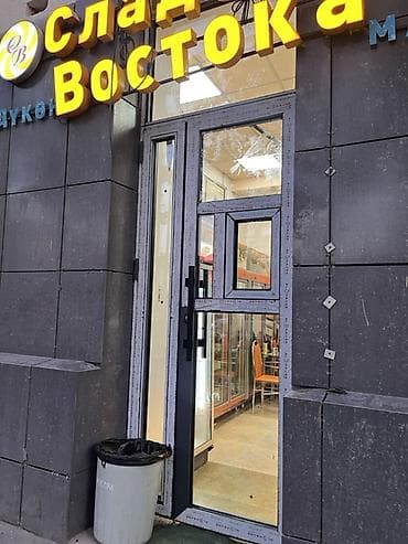 Алюминиевые витражные конструкции и входные группы - Витражные окна lalafo.kg да Алюминиевые витражные конструкции и входные группы - Витражные окна