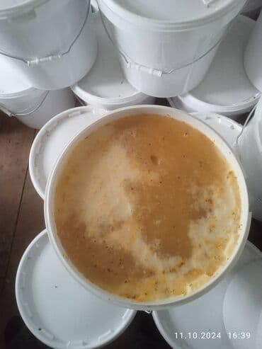 кондитерские отходы: Мед в пластиковых пищевых вёдрах - Натуральный пчелиный мед в крупной — 6