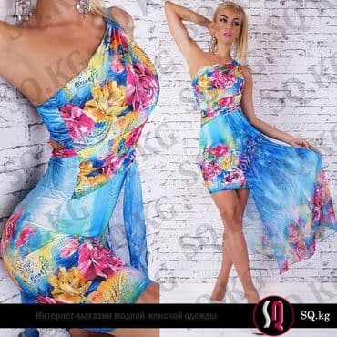 национальные украшения бишкек: Вечернее платье, Коктейльное, Короткая модель, Без рукавов, Открытая спина, S, M, L — 3