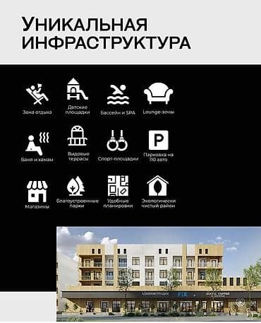 комната чолпон ате: 2 бөлмө, 39 м², 4 кабат — 6