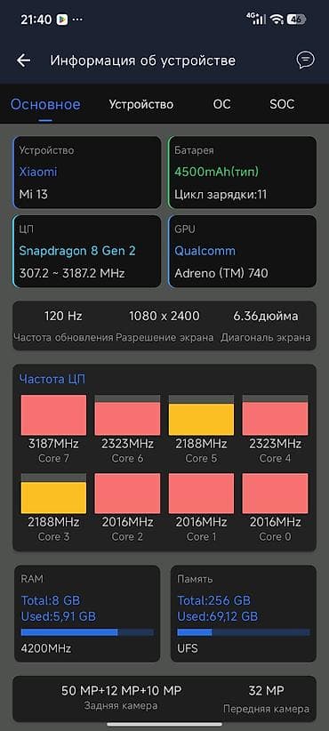redmi 10 2022: Xiaomi, 13, 256 ГБ, цвет - Зеленый — 7