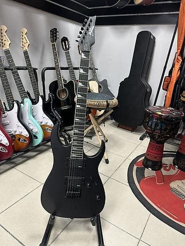 купить бас гитару: Электрогитара Ibanez RG (серия Gio), 6 струн, цвет матовый чёрный — 1