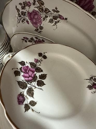 dinner table: Столовый сервиз «Роза» Коростень на 6 персон — 4