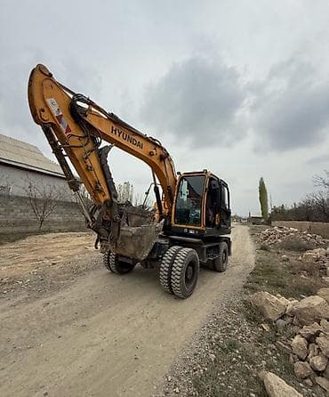 Колесный экскаватор Hyundai Описание: - Полноразмерный колесный