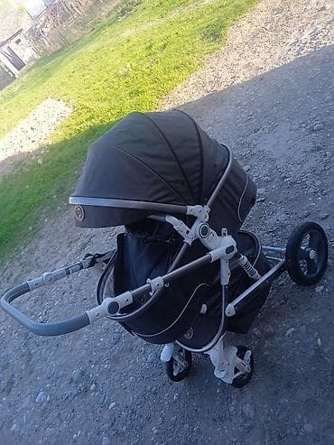 дедский машины: Коляска, Другой бренд, цвет - Черный, Б/у, Самовывоз — 2
