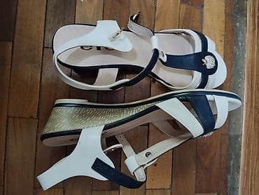 обувь на танкетке: Женские сандалии на невысокой танкетке.Натуральная кожа 100% — 2