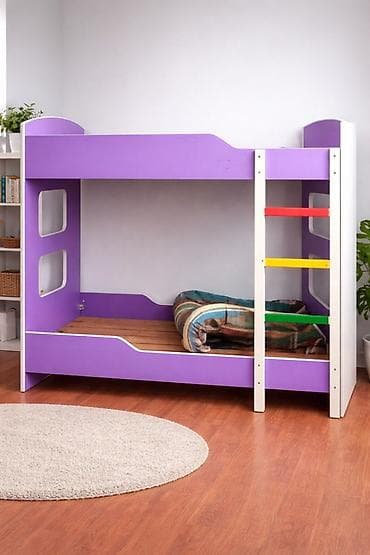 детские деревянные кровати: Двухъярусная детская кроватка -Предназначена для детского сада Или — 1