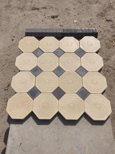 брусчатка бишкек дом брусчатки'' тротуарная плитка бордюры бишкек: Тротуарная плитка различных форм и цветов для мощения дорожек — 9