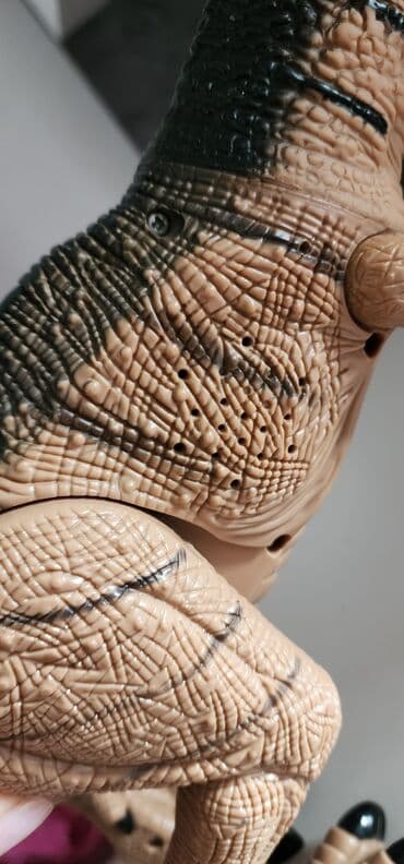 игрушки динозавра: Динозавр на батарейках, рычитходит, глаза горят. Рвботает от барейки — 4