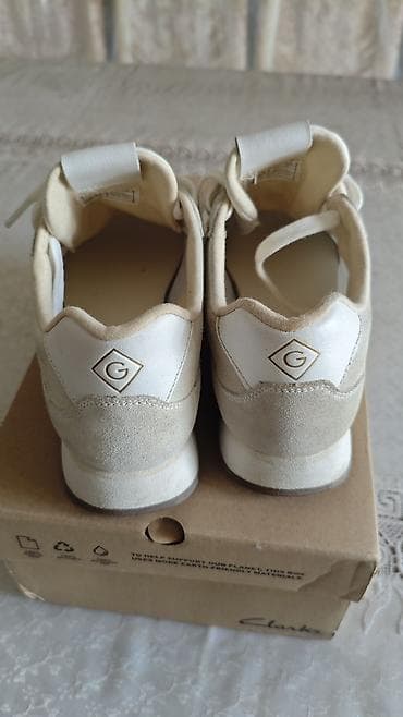 лакосте обувь: Кроссовки, 38, Gant, Б/у, цвет - Белый, Самовывоз — 3