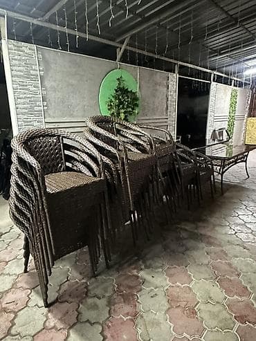 Шкафы: Комплект садовой мебели, Стол, Ротанг — 9