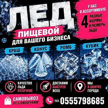 ЛЁД В АССОРТИМЕНТЕ ДЛЯ ВАШЕГО БИЗНЕСА. ДОСТАВИМ БЫСТРЕЕ ВСЕХ
