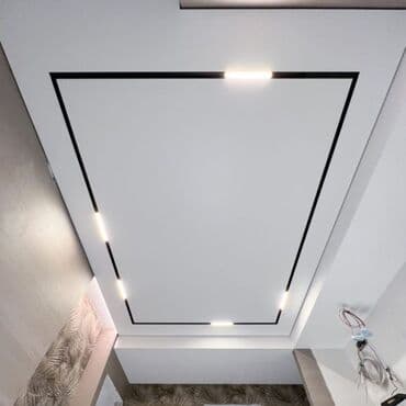 требуются монтажники натяжных потолков: Натяжной потолок 3D потолки, Глянцевое, Матовое Бесплатная консультация, Бесплатный замер, Монтаж — 18