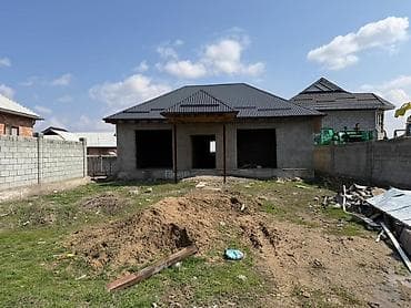 Продаётся одноэтажный дом в стадии строительства с участком и