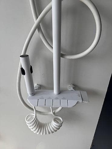 Душевые наборы: Душевая система с верхним душем и гигиеническим набором, белая - — 2