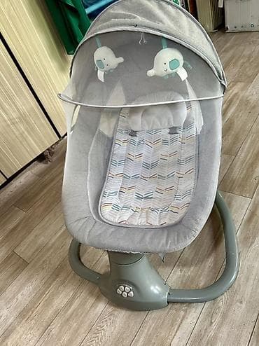 детский раскладной диван: Детский шезлонг, Электронная, Другой материал, цвет - Серый — 2