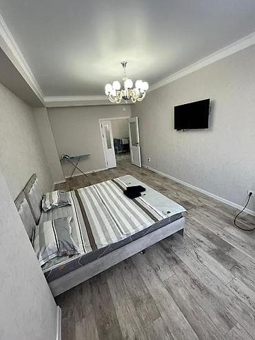 однокомнатная квартира аренда: 1 комната, Душевая кабина, Постельное белье, Кондиционер — 1