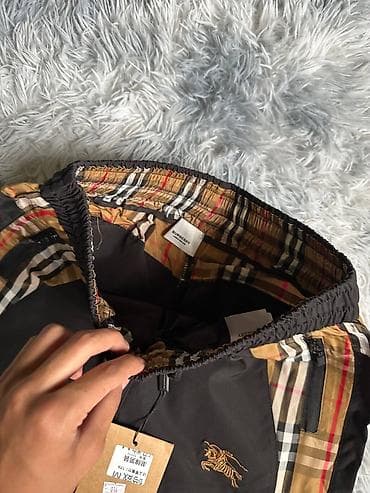 Шорты: Мужские шорты, XL, Burberry, Новый, цвет - Черный, Платная доставка — 3
