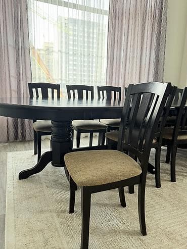 office table: Стол и стул для зала, Б/у, цвет - Черный — 4