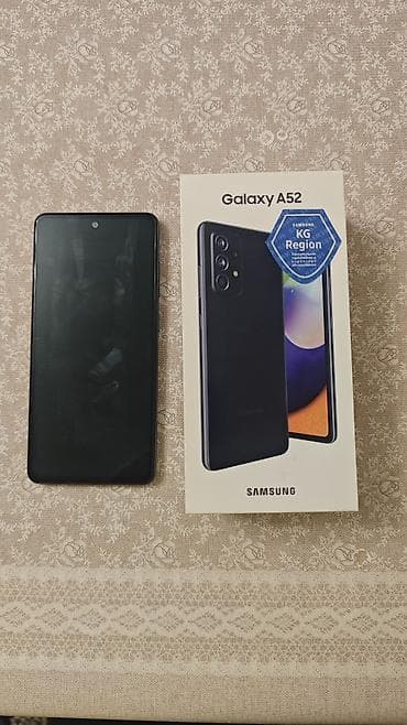galaxy z fold 5: Samsung Galaxy A52, Б/у, 128 ГБ, цвет - Черный, 2 SIM — 1