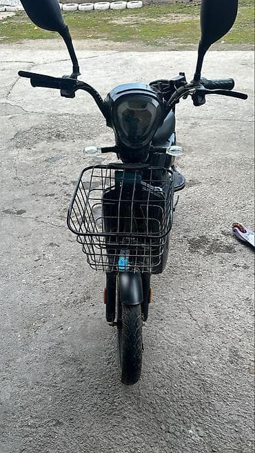 скут: Электрический скутер Panda (городской), черный - Компактный — 3