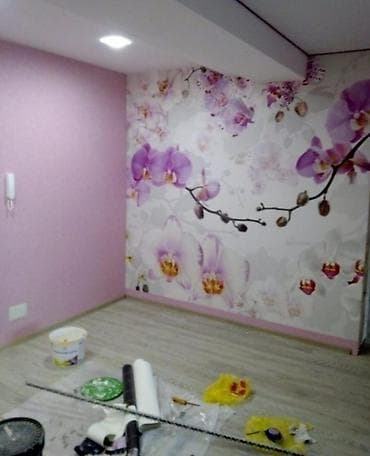 Дом и сад: Отделочный жумуштарды жасайбыз Шпатлевка гипсокардон Обои кафель — 6