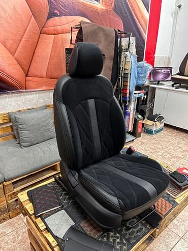 купить чехлы на сиденья авто: Чехлы Экокожа, С подушкой, цвет - Черный, Hyundai, Новый, Самовывоз — 2