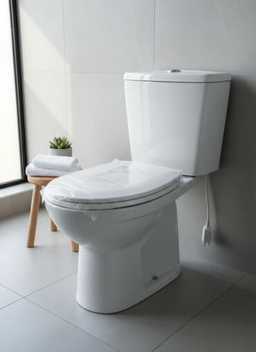 уличный туалет: Унитаз Напольный, Материал: Фаянс — 1