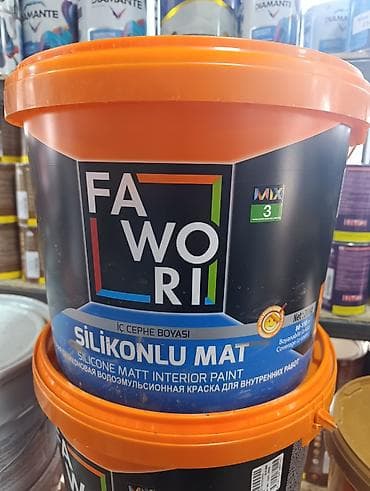 Лакокрасочные материалы: Краска для внутренних работ Fawori Silicone Matt (Silikonlu Mat) - — 1