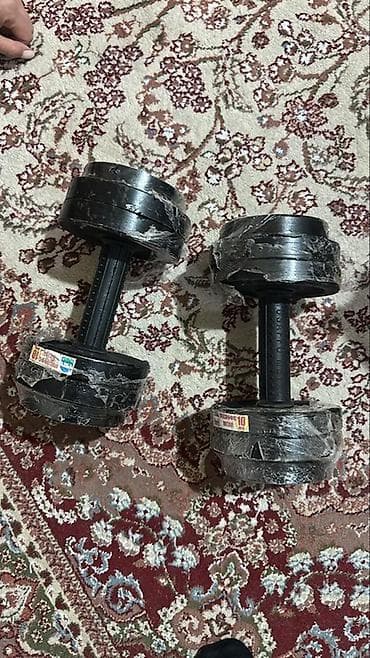 гантеля: Со скидкой Пара гантелей, разборные, пластиковый корпус с — 1