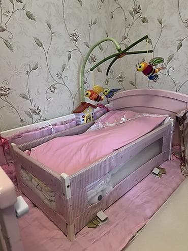 кровать chicco: Детская кроватка с комплектом аксессуаров - Цвет: нежно-розовый — 1